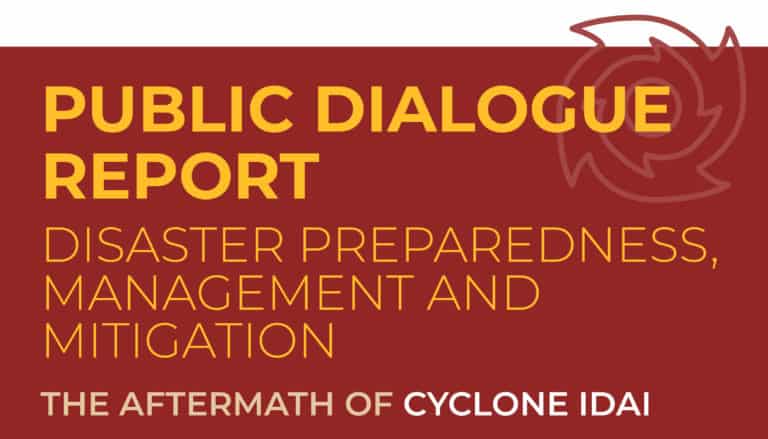 Disaster Management Report – Cyclone Idai